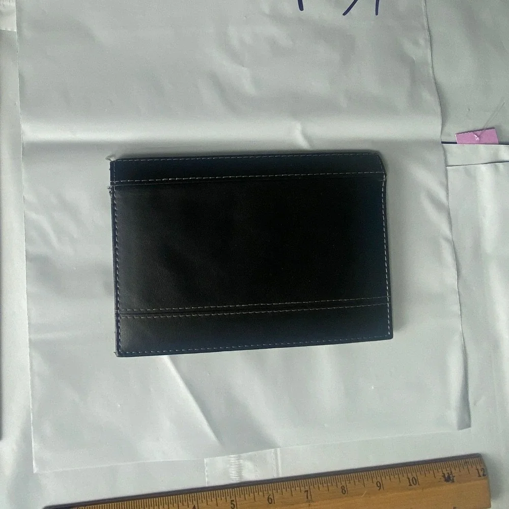 Black Leather Bifold‎ Wallet
